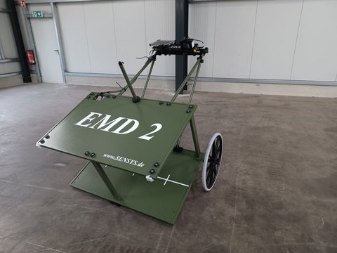 Modernste Flächensondensysteme z.Bsp. des Herstellers Sensys (Geomagnetik, Elektromagnetik, Georadar)